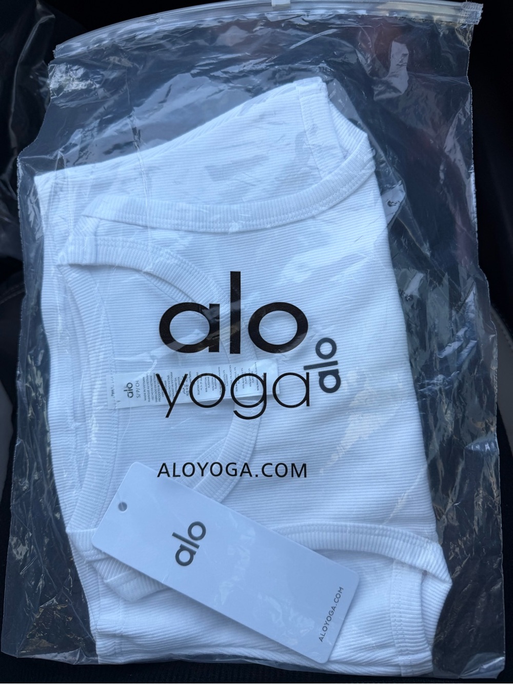ALO Yoga White Tank Top